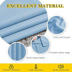 NICETOWN Sky Blue Blackout Curtains - Image 4