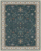 Hazo Haus Dark Green Vintage 8x10 Washable Rugs - Image 2