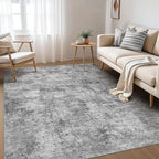Nakagishi 5x7 Area Rugs Living Room: Washable Abstract Large Neutral Soft Rug by NakagishiAreaRug