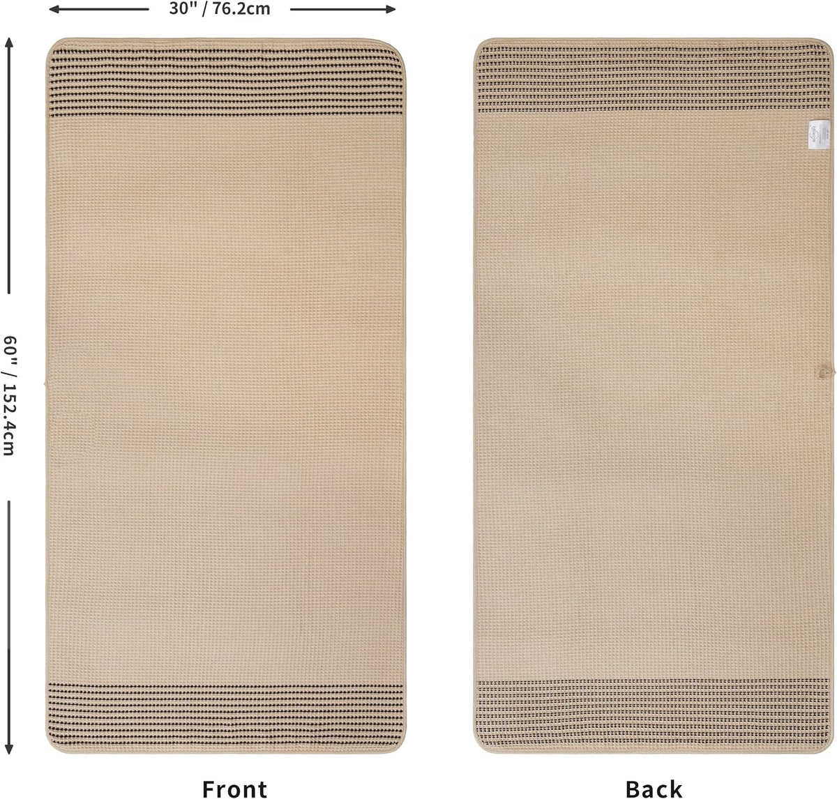 MICROFI New Microfiber Waffle Bath Towels, 2 Pieces, Soft, Absorbent, Fast Drying, Lint Free 430 GSM (30''x60''/76cm x 152cm)
