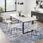 9x12 Area Rug Living Room Rug: Washable Modern Abstract Soft Thin Rug Indoor - Image 5