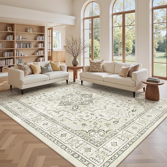 zesthome Area Rug 8x10, Ultra-Thin Washable Rugs - Image 4