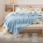 Bedsure GentleSoft Blue Throw Blanket - Image 5