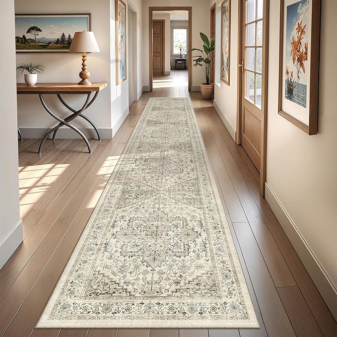 Hallway Runner Rug 2x12, Extra Long Washable Runner Rugs by Restydon