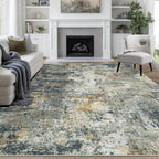 9x12 Area Rugs for Living Room Rug Washable: Abstract Large Rug for Dining Room by Aelenmu