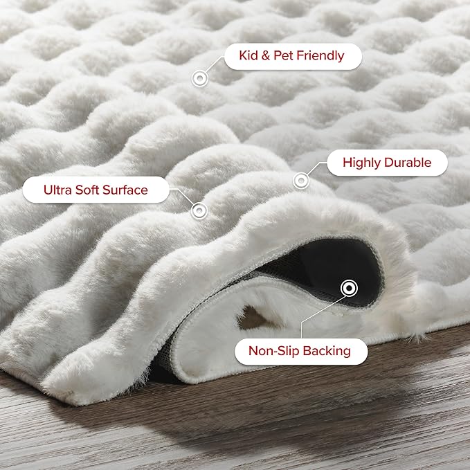 nuLOOM 3'9" x 6' Cozy Plush SuperiorWash Area Rug, Machine Washable, Soft - Image 6