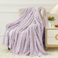 Aganear Fleece Throw Blanket for Couch Sofa 50"x60" Purple