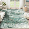 5x7 Area Rugs for Living Room, Washable Modern Abstract Large Area Rug Neutral by XLUEZ