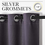 NICETOWN Greyish Purple Blackout Curtains 84 inches Length - Image 2
