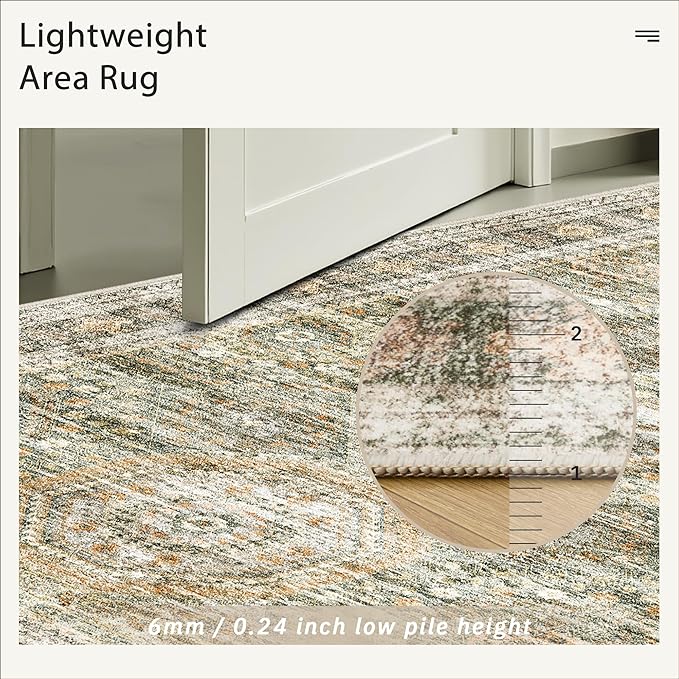 Soalmost Washable Area Rug 8x10, Large Soft Rugs - Image 7