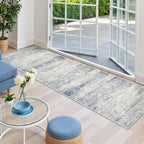 2x8 Runner Rug Non Slip,Washable Hallway Runner Rug,Blue