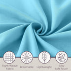 Lavish Home Brushed Microfiber Sheet Set, Light Blue, 3 Piece, Twin