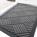 OLANLY Front Door Mat Outside Entrance 29.5x17, Heavy Duty Sturdy Natural by OLANLY