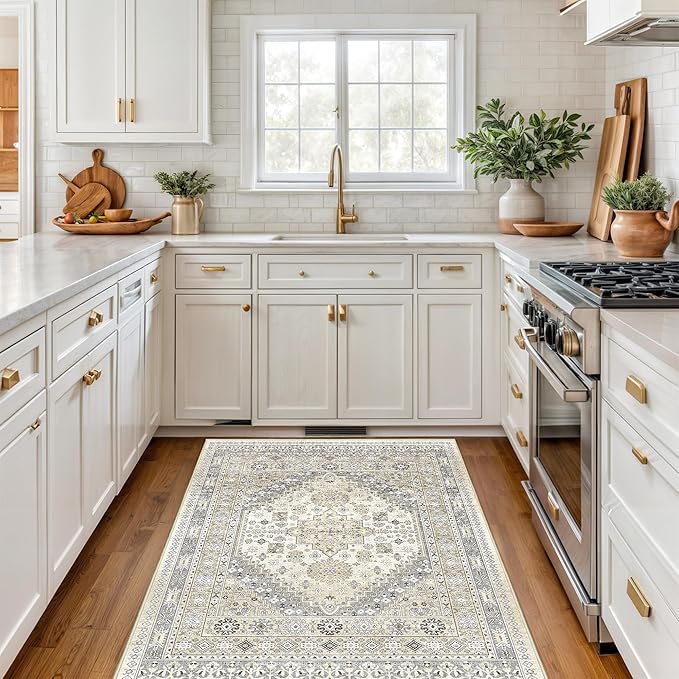 3x5 Washable Area Rug for Entryway, Kitchen Rugs Non Slip for Dining Room - Image 4