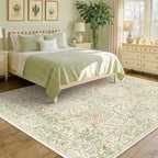 Beige Green 6x9 Washable Area Rugs - Image 6