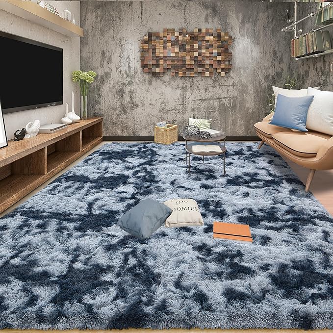 Tepook Soft Fluffy Rugs for Living Room, 5x8 Shaggy Area Rug for Bedroom - Image 3