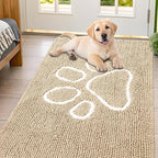 Smiry Dog Door Mat for Muddy Paws, Absorbent Dirt Trapper Non Slip Quick Dry by Smiry