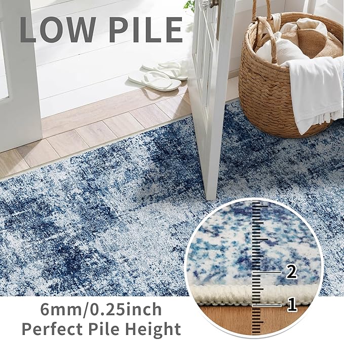 3x10 Washable Runner Rug for Hallway: Non Slip Runners Rugs Easy-to-Clean - Image 3