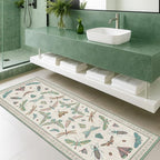 Hazo Haus Washable Non Slip Bathroom Runner Rug 2x5, Insect Boho Bath Mat - Image 3