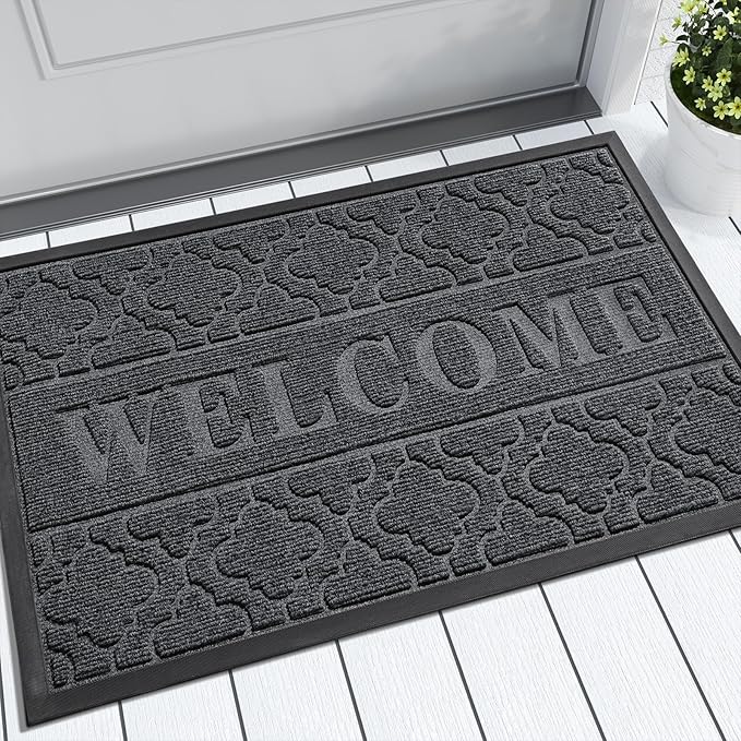 Yimobra Welcome Mat Outdoor Indoor, 36x24 All-Season Waterproof, All-Weather by Yimobra