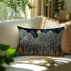 Rustic William Morris Inspired Forest Green Moon Decor Pillow Covers 12x20 - Image 3