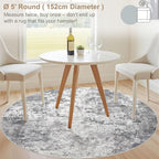 UERMEI 5ft Round Area Rug Living Room Rugs - Image 2