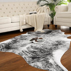 AROGAN 8×10 Feet Western Decor Faux Fur Cowhide Rug, Premium Animal Skin Cow - Image 2