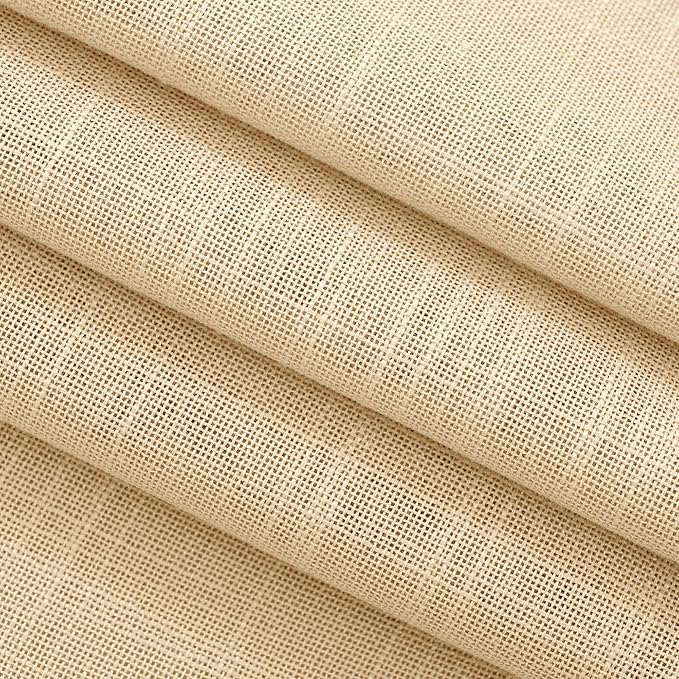 Tan Linen Curtains 72 inches Long - Image 6