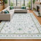 Green Area Rugs 9x12 Living Room - Image 3