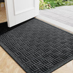 Mibao Front Door Mat Indoor Outdoor Entrance, Dirt Trapping Waterproof by Mibao