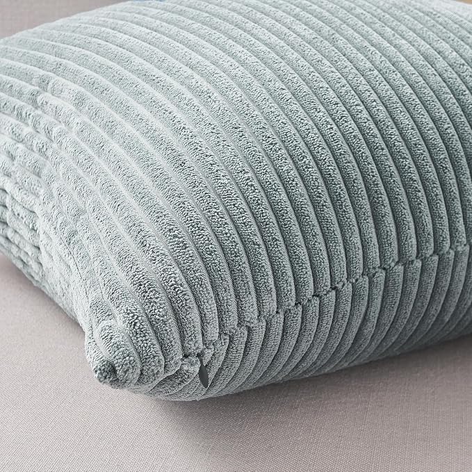 Topfinel Decorative Throw Pillow Covers Aque Teal Blue Gray Series, Summer - Image 3