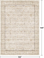 Washable Floral 10x14 Big Living Room Rug, Stain Resistant Foldable Area Rug - Image 2