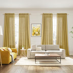 Extra Long Gold Linen Curtains 120 Inch - Image 7