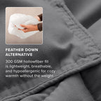 Bare Home Comforter Set - 1800 Ultra Soft (King, Grey)