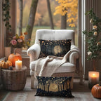 Rustic William Morris Inspired Gold Moon Pillow Covers 12x20 Set of 2, Vintage - Image 3