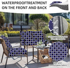 8Pcs Outdoor Cushion Covers, Patio Cushion Covers, Stretch Elastic Slipcovers - Image 4