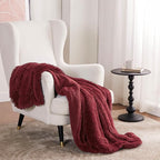 Bedsure GentleSoft Fluffy Burgundy Red Throw Blanket, Maroon Red Decor Gifts - Image 6