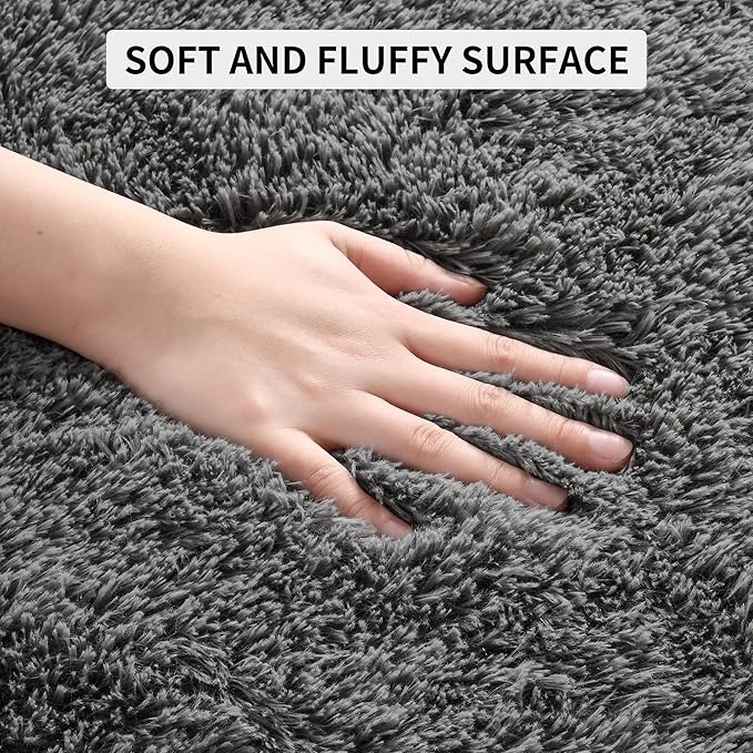 Tepook Fluffy Large Rugs for Living Room, Shag Area Rug 6x9 Soft Carpet for - Image 7