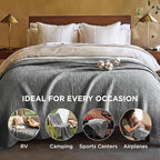 Bedsure 100% Cotton Muslin Blanket Queen Size - Image 4