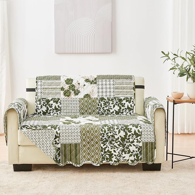 Great Bay Home Reversible Patchwork Loveseat Cover by GreatBayHome