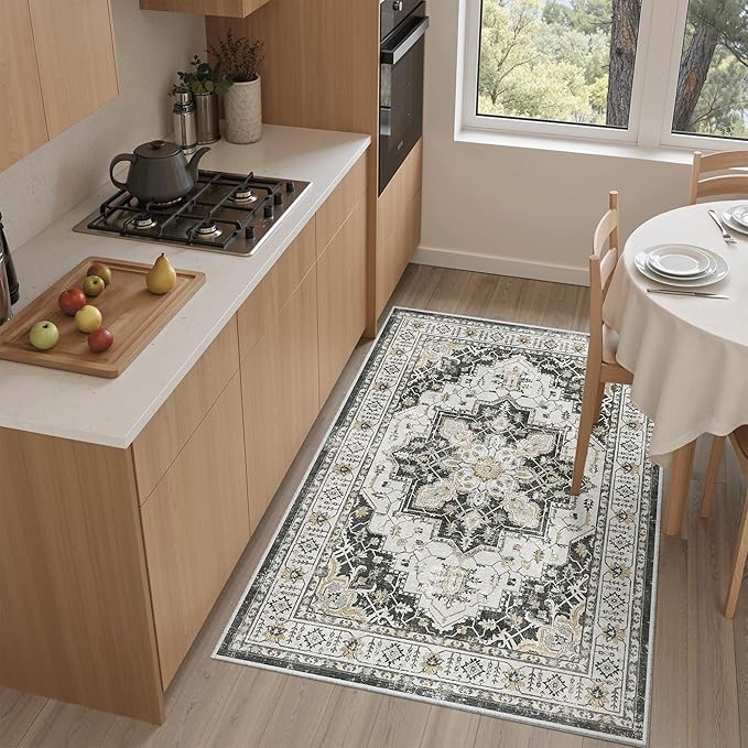 Madane Washable Entry Rug 3x4, Area Rugs by Madane