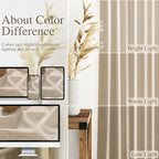Nanspring Grey Flax Curtains 90 Inch Length 2 Panels Set - Image 3