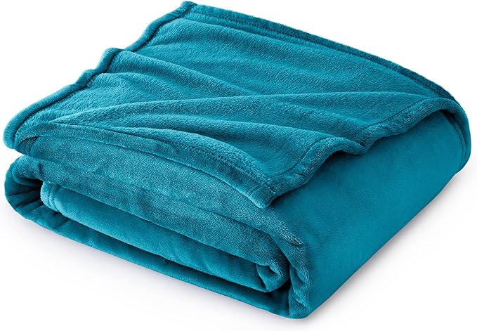 Bedsure GentleSoft Fleece Throw Blanket Teal by BEDSURE