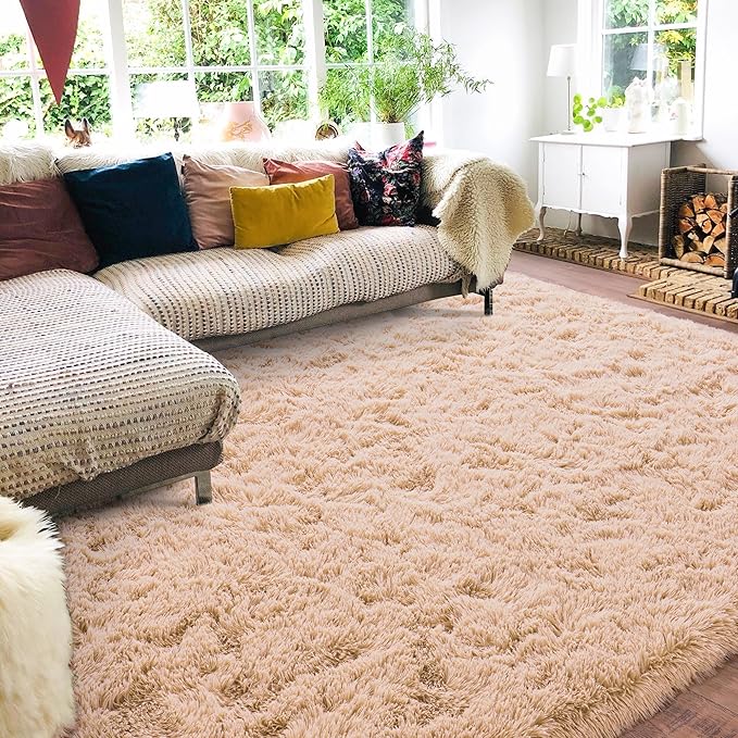 Rugs for Living Room 5x7, Soft Shaggy Modern Shag Area Rug for Bedroom - Image 2