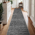 3x15 Washable Kitchen Runner Rug: Modern Moroccan Runners - Image 9
