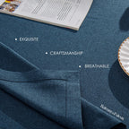 BALCONY & FALCON Rectangle Table Cloth Waterproof Dark Blue 55"x71"