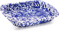 Golden Rabbit Enamelware Baking Pan, 3 quart, Cobalt Swirl