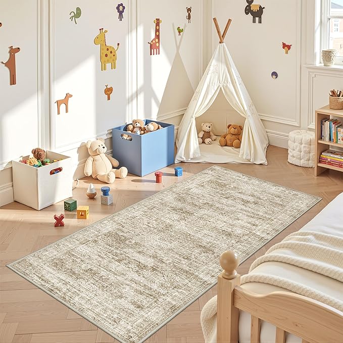 3x6 Runner Rug Non Slip, Thin Entryway Washable Rug - Image 4