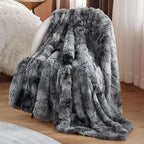 Bedsure GentleSoft Fuzzy Faux Fur Sherpa Fleece Blanket Twin Size, Plush Thick - Image 6