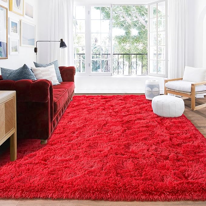 Rugs for Living Room 9x12, Soft Shaggy Modern Shag Area Rug for Bedroom - Image 8